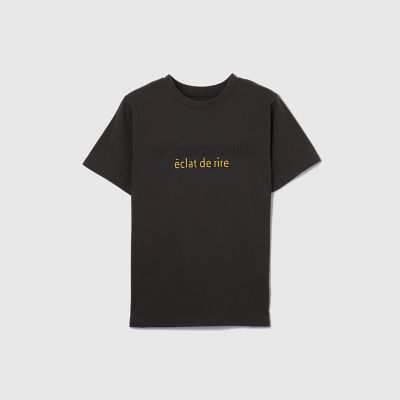 エンボスプリントＴシャツ≪手洗い可能≫
