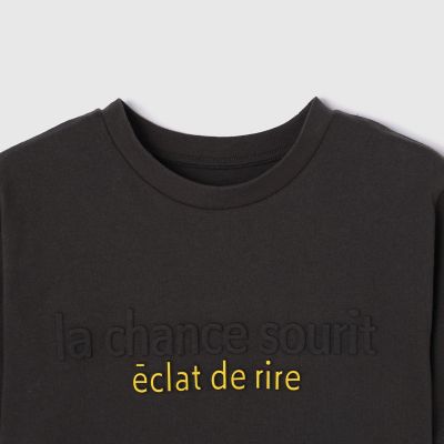 エンボスプリントＴシャツ≪手洗い可能≫