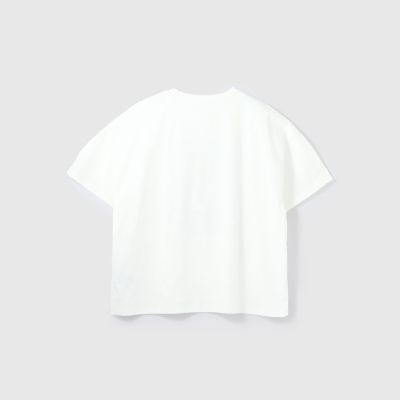 配色フォトプリントＴシャツ≪手洗い可能≫
