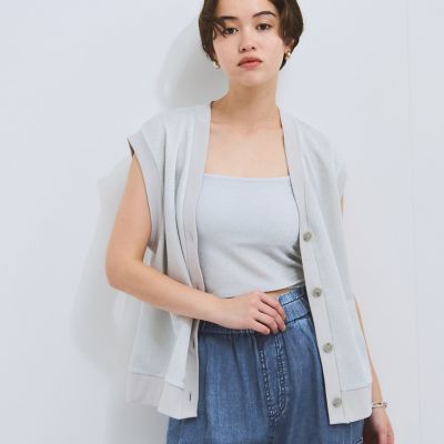 【SALE】VICKY（Women）/ビッキー カップ付きラメキャミソール&#8810;手洗い可能&#8811; 02オフホワイト トップス【三越伊勢丹/公式】