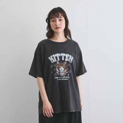 ヴィンテージ加工プリントＴシャツ≪洗濯機で洗える≫