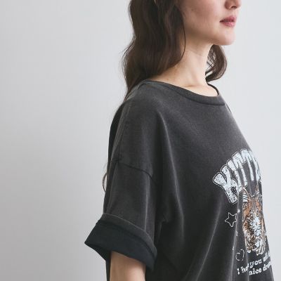 ヴィンテージ加工プリントＴシャツ≪洗濯機で洗える≫