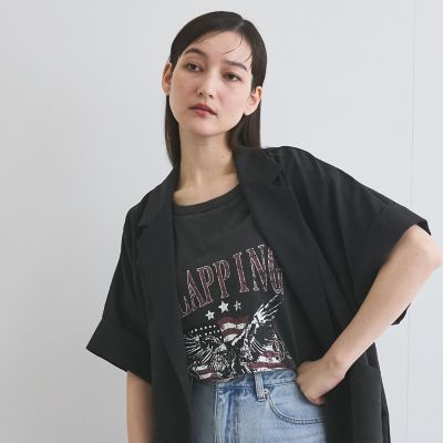 ヴィンテージ加工プリントＴシャツ≪洗濯機で洗える≫