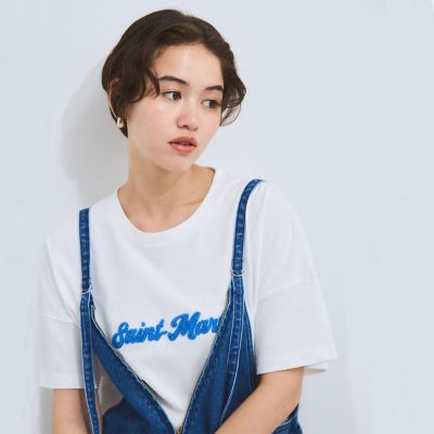 VICKY（Women）/ビッキー さがら刺繍ロゴTシャツ≪洗濯機で洗える≫