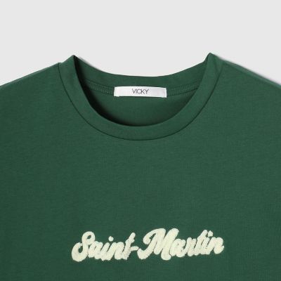 さがら刺繍ロゴＴシャツ≪洗濯機で洗える≫