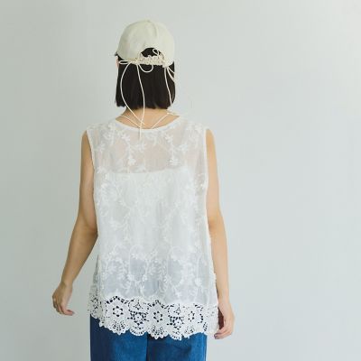 カットレーストップス≪手洗い可能≫