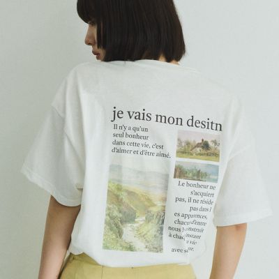 バックプリントオーバーサイズＴシャツ≪手洗い可能≫