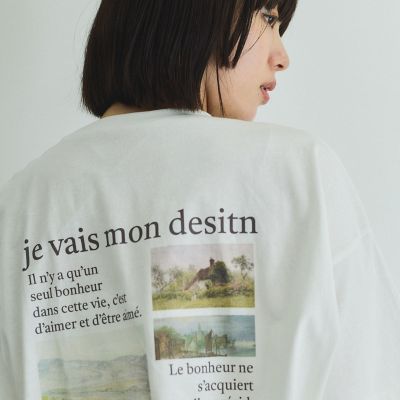 バックプリントオーバーサイズＴシャツ≪手洗い可能≫