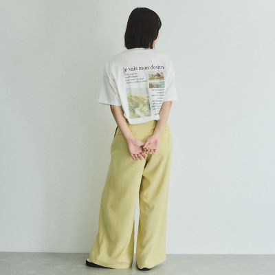 バックプリントオーバーサイズＴシャツ≪手洗い可能≫
