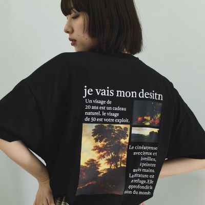 バックプリントオーバーサイズＴシャツ≪手洗い可能≫