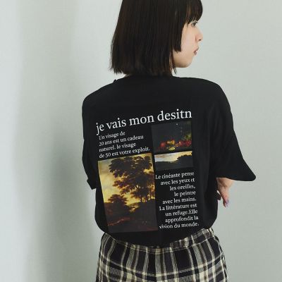 バックプリントオーバーサイズＴシャツ≪手洗い可能≫