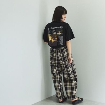 バックプリントオーバーサイズＴシャツ≪手洗い可能≫