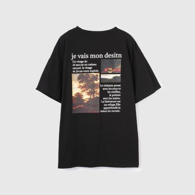 バックプリントオーバーサイズＴシャツ≪手洗い可能≫
