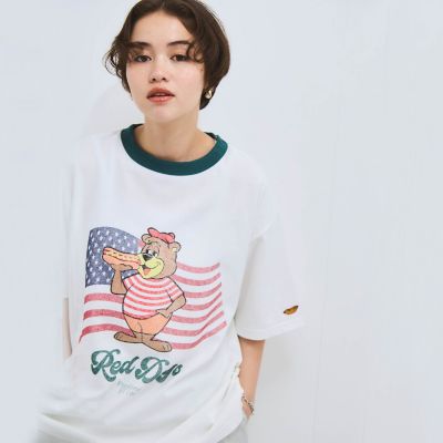 【SALE】VICKY（Women）/ビッキー【Red Dogs】リンガーTシャツ&#8810;洗濯機で洗える&#8811; 01ホワイト トップス【三越伊勢丹/公式】