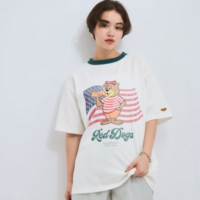 tシャツ Red DogsリンガーTシャツ「洗濯機で洗える」 レディース Red Dogs】リンガーTシャツ≪洗濯機で洗える≫ | VICKY