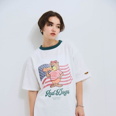 tシャツ Red DogsリンガーTシャツ「洗濯機で洗える」 レディース Red Dogs】リンガーTシャツ≪洗濯機で洗える≫ | VICKY