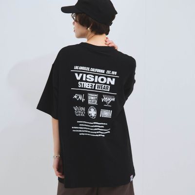 ＜VICKY（Women）＞【ＶＩＳＩＯＮ　ＳＴＲＥＥＴ　ＷＡＲＥ】ＨＹ－ＴＥＣＨロゴプリントＴシャツ≪洗濯機で洗える≫