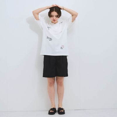 落書き刺繍Ｔシャツ≪洗濯機で洗える≫
