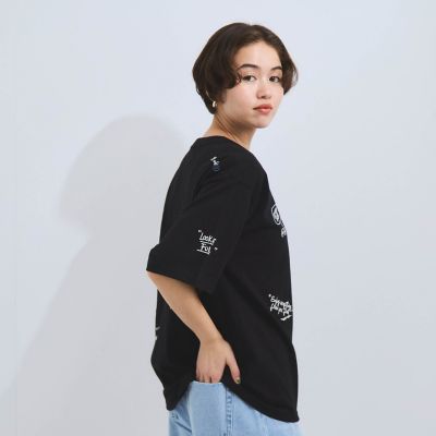 落書き刺繍Ｔシャツ≪洗濯機で洗える≫