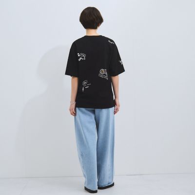 落書き刺繍Tシャツ≪洗濯機で洗える≫ | VICKY (Women)/ビッキー