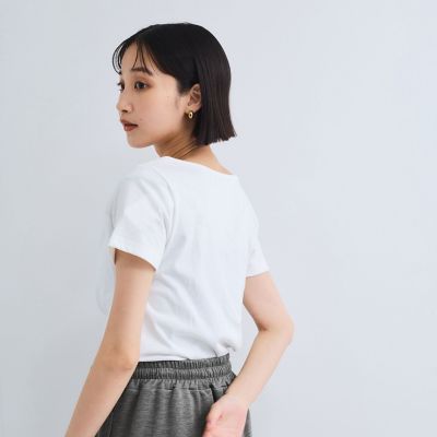 アシンメトリードレープカットソー≪手洗い可能≫ | VICKY（Women