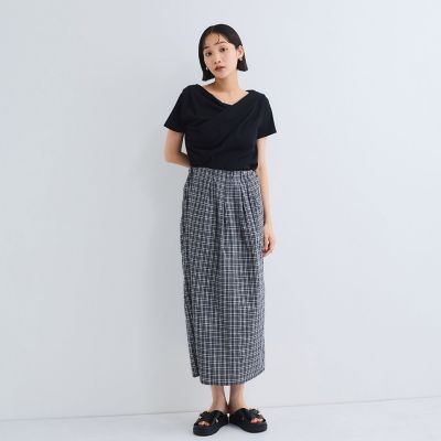 アシンメトリードレープカットソー≪手洗い可能≫ | VICKY (Women