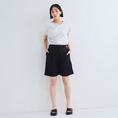 アシンメトリードレープカットソー≪手洗い可能≫ | VICKY（Women