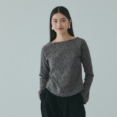 ＜VICKY（Women）＞アニマルソウガラボートネックプルオーバー≪手洗い可能≫