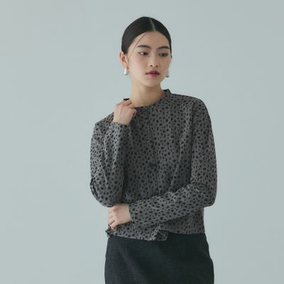 ＜VICKY（Women）＞アニマル柄カーディガン≪手洗い可能≫