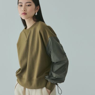 スイッチングドロストスウェットプルオーバー≪洗濯機で洗える