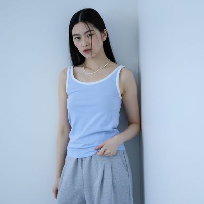 ＜VICKY（Women）＞バイカラーパイピングタンクトップ