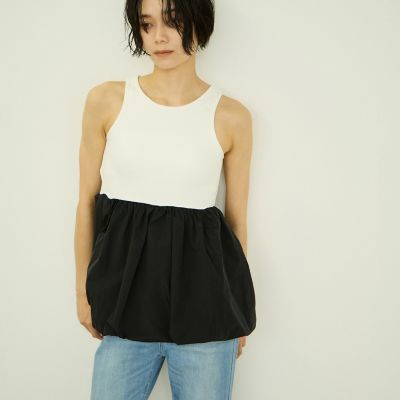 異素材切り替えバルーンタンク | VICKY (Women)/ビッキー | 三越伊勢丹