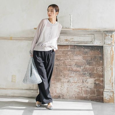 リラックスの履き心地】ラクラクワイドパンツ《洗濯機で洗える