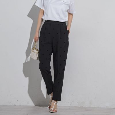VICKY（Women）/ビッキー 【セットアップ対応】ドットプリントテーパードパンツ