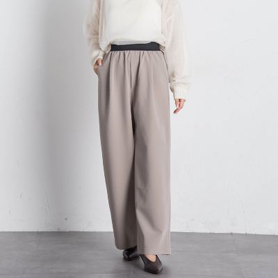 ウエストゴムタックワイドパンツ≪手洗い可能≫