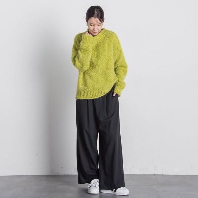 【セットアップ対応】ストライプワイドパンツ≪手洗い可能≫