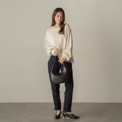 裏起毛テーパードパンツ≪洗濯機で洗える≫