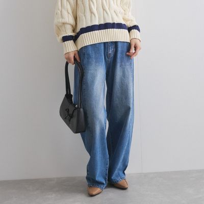 ＜VICKY（Women）＞サイドシームデニムパンツ≪手洗い可能≫