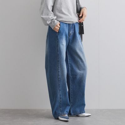 サイドシームデニムパンツ≪手洗い可能≫