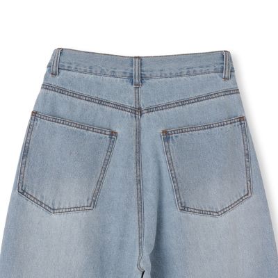 サイドシームデニムパンツ≪手洗い可能≫