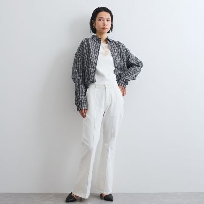 バックスリットデニムパンツ≪手洗い可能≫