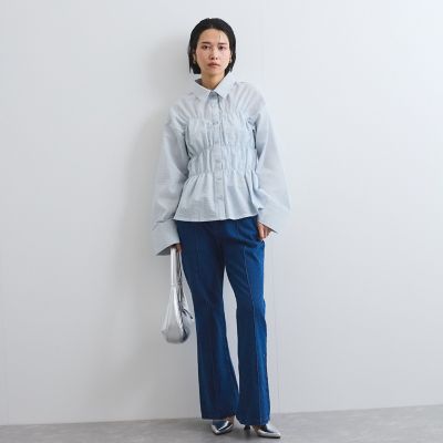 バックスリットデニムパンツ≪手洗い可能≫