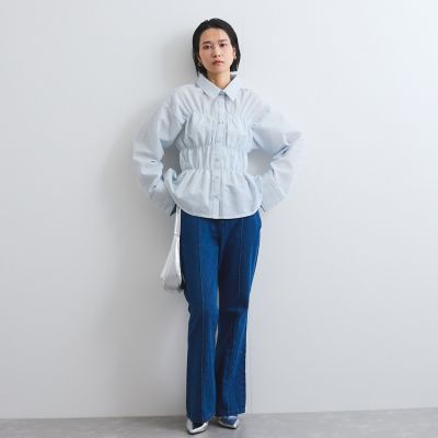 バックスリットデニムパンツ≪手洗い可能≫