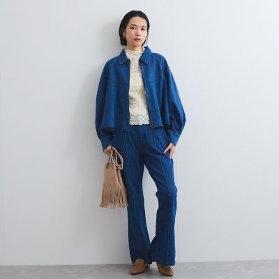 バックスリットデニムパンツ≪手洗い可能≫