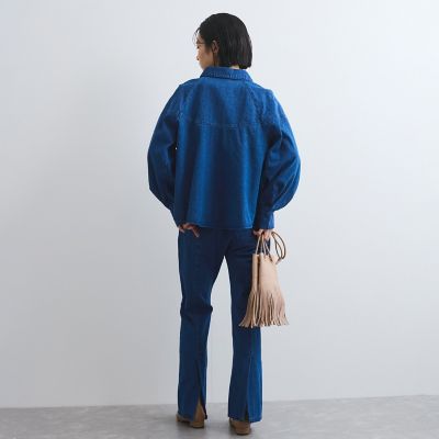 バックスリットデニムパンツ≪手洗い可能≫
