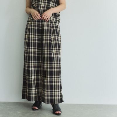 カラミチェックパンツ≪手洗い可能≫