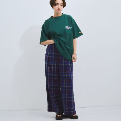 カラミチェックパンツ≪手洗い可能≫
