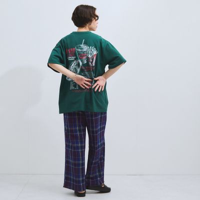 カラミチェックパンツ≪手洗い可能≫