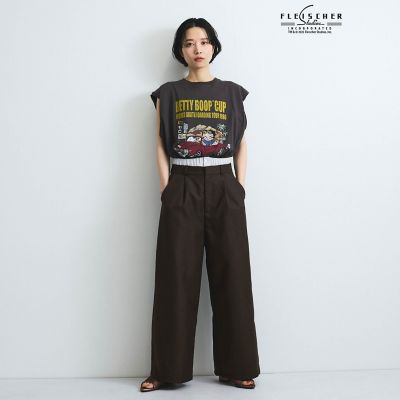ヘザーツイルＷウエストルーズパンツ≪手洗い可能≫