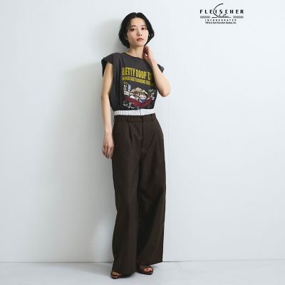 ヘザーツイルＷウエストルーズパンツ≪手洗い可能≫